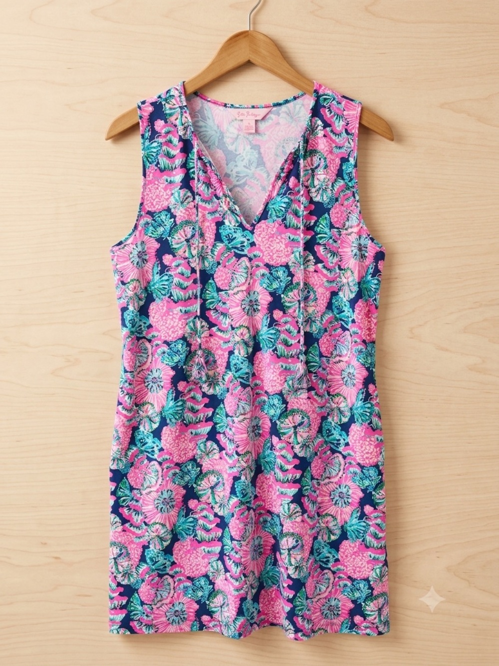 LILLY PULITZER Swim Cover-Up or Dress in Pink & Blue Size L